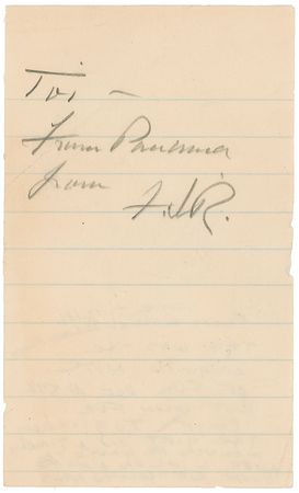 Lot #146 Franklin and Eleanor Roosevelt Signature - Image 1