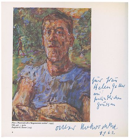 Lot #548 Oskar Kokoschka Book - Image 1