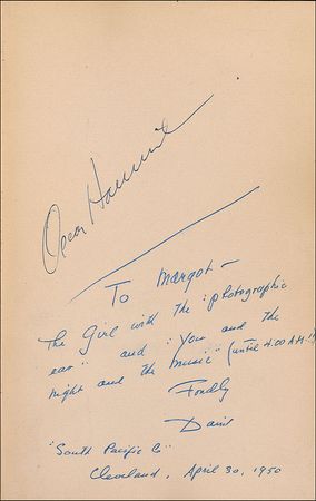 Lot #748 Rodgers and Hammerstein Typed Letter Signed and Book - Image 2