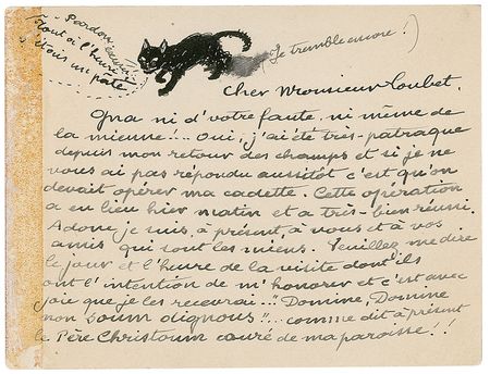Lot #543 French Artists Handwritten Letters Signed - Image 1