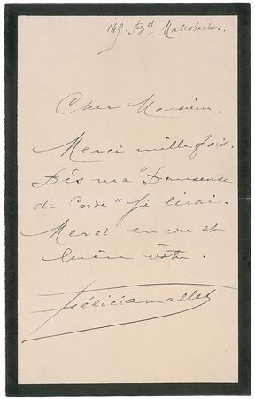 Lot #543 French Artists Handwritten Letters Signed - Image 3