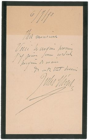 Lot #543 French Artists Handwritten Letters Signed - Image 4