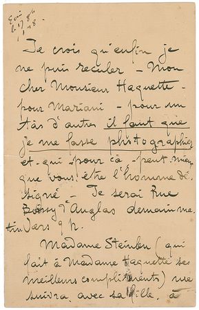 Lot #543 French Artists Handwritten Letters Signed - Image 6