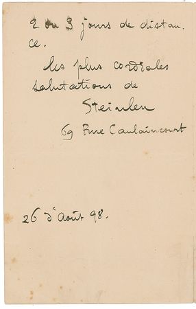 Lot #543 French Artists Handwritten Letters Signed - Image 7