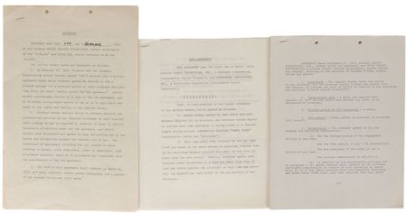 Lot #826 Actresses Signed Documents - Image 1