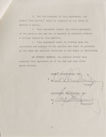 Lot #826 Actresses Signed Documents - Image 3