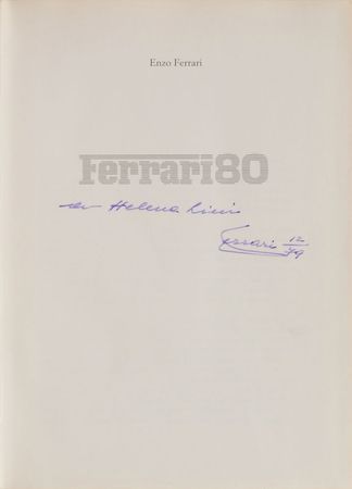 Lot #920 Enzo Ferrari Book - Image 1