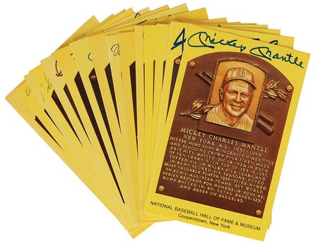 Lot #922 Baseball Hall of Famers: Massive Hall of