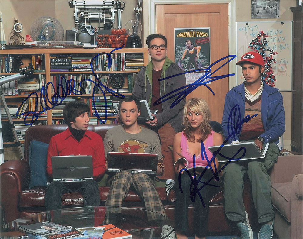 Big Bang Theory Signed Photograph | RR Auction, image size:1000x791
