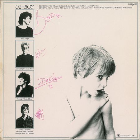 Lot #8432 U2 Signed Album