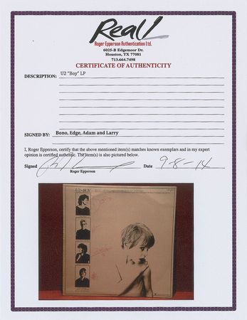 Lot #8432 U2 Signed Album - Image 3