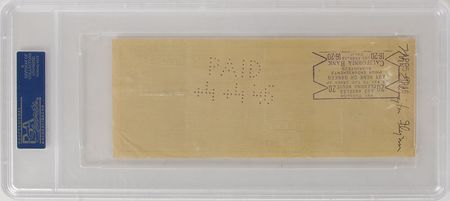 Lot #8116 Errol Flynn Signed Check - Image 2