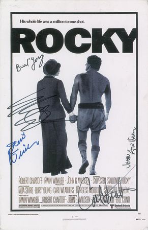Lot #8206 Rocky Signed Mini Poster - Image 1