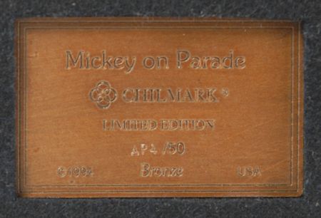 Lot #8482 Mickey Mouse Artist’s Proof Bronze Figurine - Image 2