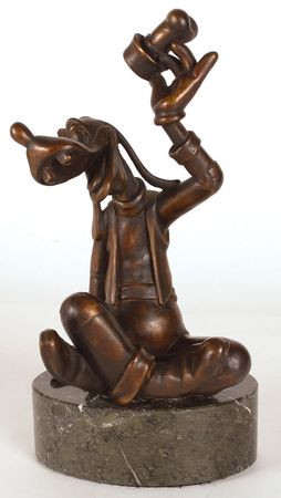 Lot #8481 Goofy Bronze Figurine - Image 1