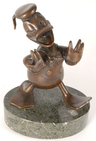 Lot #8480 Donald Duck Bronze Figurine - Image 1