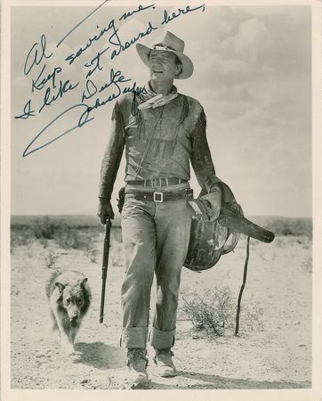 Lot #8092 John Wayne Signed Photograph - Image 1