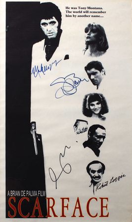 Lot #8208 Scarface Signed Mini Poster - Image 1