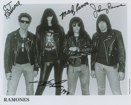 Lot #8385  Ramones Signed Photograph - Image 1