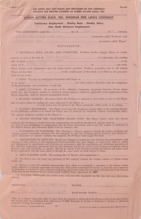 Lot #8205 Reservoir Dogs: Christopher Penn Signed Document - Image 1