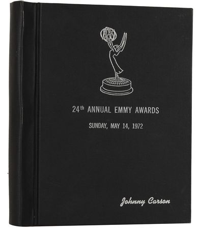 Lot #8108 Johnny Carson’s Hand-Annotated 24th Emmy Awards Script - Image 1