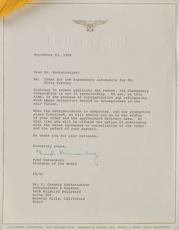 Lot #8265 Elvis Presley Collection of Documents - Image 2