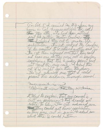Lot #8106 Lenny Bruce Legal Notes - Image 3