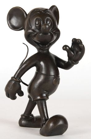 Lot #8483 Mickey Mouse Artist’s Proof Bronze Figurine - Image 1