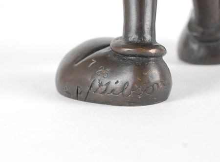 Lot #8483 Mickey Mouse Artist’s Proof Bronze Figurine - Image 3