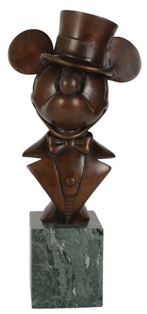 Lot #8484 Mickey Mouse Artist?s Proof Bronze Figurine - Image 1