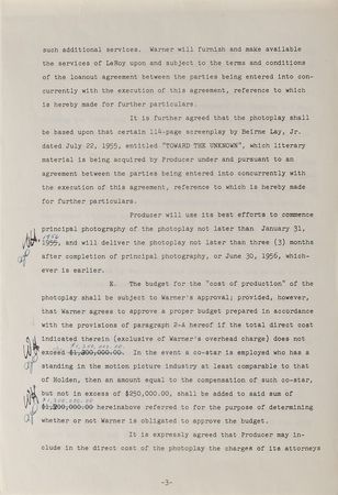 Lot #8119 William Holden Signed Document - Image 2