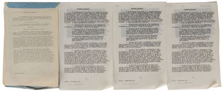 Lot #8122 On the Beach Collection of Signed Documents: Peck, Gardner, Perkins, and Astaire - Image 4
