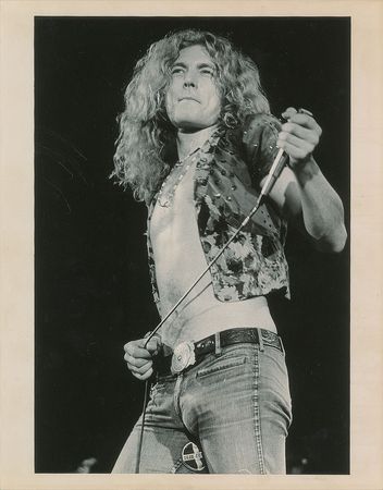 Lot #8412 Led Zeppelin: Plant and Page Pair of Photographs and Slide - Image 1
