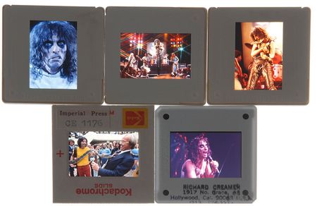 Lot #8404 Alice Cooper Photograph and Set of Five Slides - Image 2