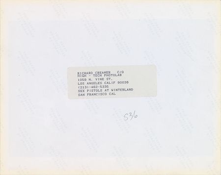Lot #8418 Sex Pistols Pair of Photographs - Image 3