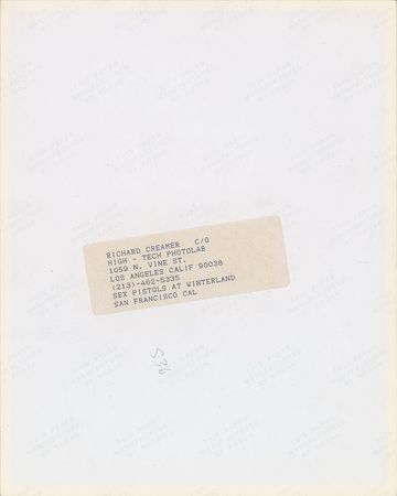 Lot #8418 Sex Pistols Pair of Photographs - Image 4