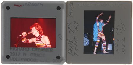 Lot #8401 David Bowie Pair of Slides and Photograph - Image 2