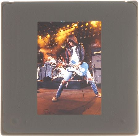 Lot #8416 Iggy Pop and Johnny Ramone Pair of Slides - Image 1