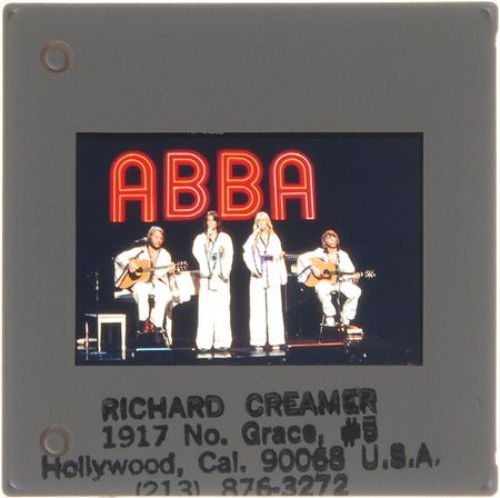 Lot #8396 ABBA, Bee Gees, and Rod Stewart Set of Six Slides - Image 1