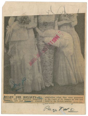 Lot #8002 Rose, Kick, and Rosemary Kennedy Press Photograph - Image 2