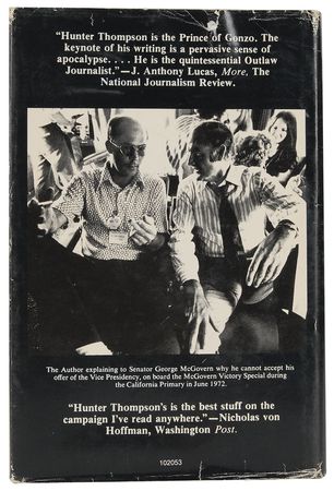 Lot #8505 Hunter S. Thompson Signed Bookplate and First Edition - Image 4