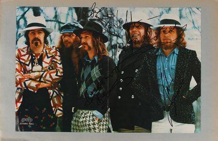 Lot #8371 Jethro Tull and The Sweet Signed Scrapbook Page Display - Image 1