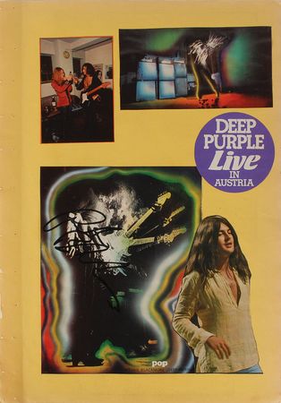 Lot #8365  Deep Purple Signed Scrapbook Page Display - Image 2