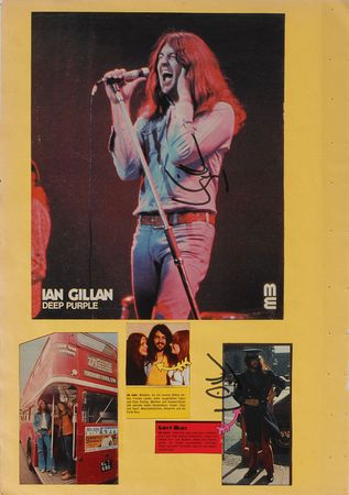 Lot #8365  Deep Purple Signed Scrapbook Page Display - Image 3