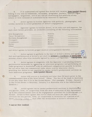 Lot #8346 Rolling Stones: Mick Jagger Signed Document - Image 3