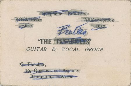 Lot #8250 Beatles: John Lennon Signed Business Card - Image 2