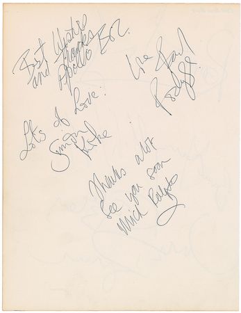 Lot #8362  Bad Company Signatures - Image 1