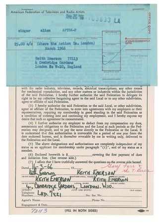 Lot #8351 The T-Bones Set of Four Signed Documents - Image 4