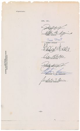 Lot #8361 Average White Band Signed Document - Image 1