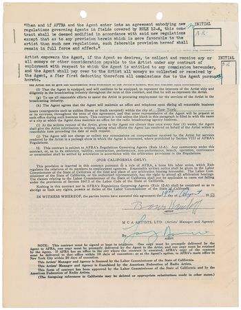 Lot #8121 Boris Karloff Signed Document - Image 1